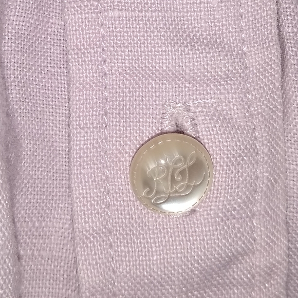 Lavender Ralph Lauren button down - Picture 3 of 6